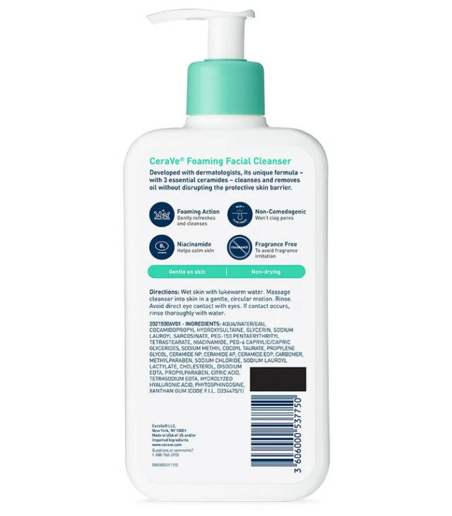 CERAVE Foaming Facial Cleanser - Image 2