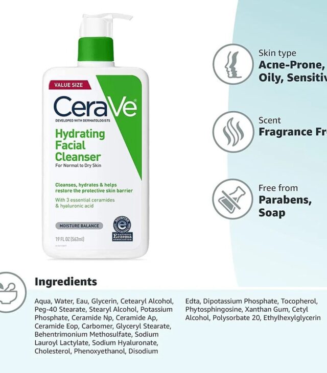CERAVE Hydrating Facial Cleanser - Image 3