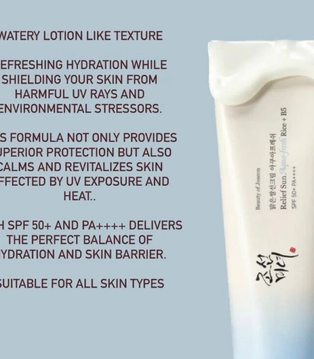 Beauty of Joseon Relief Sun: Aqua Fresh Rice + B5 SPF 50+ PA++++ - Image 4