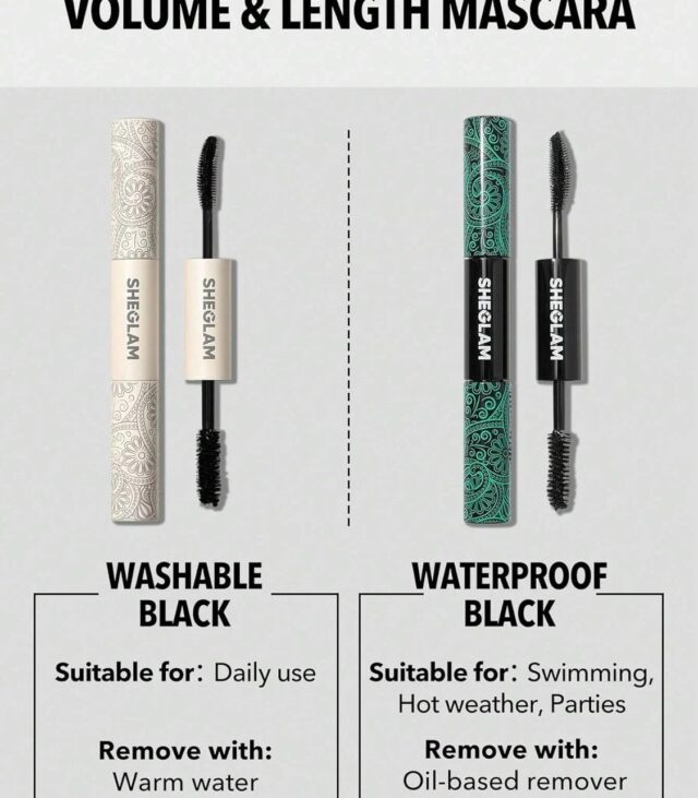 SHEGLAM 2-In-1 Black Volume & Length Washable Mascara - Image 6