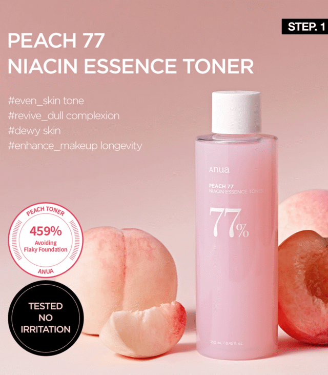 Anua Peach 77% Niacin Essence Toner - Image 2