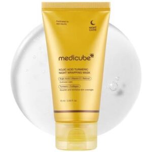 MEDICUBE KOJIC ACID TURMERIC NIGHT WRAPPING MASK 75ML
